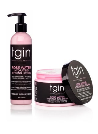 tgin Rose Water Hydrating Curl Cream 12 oz & tgin Rose Water Hydrating Styling Lotion 8 oz, for Curly, Coily and Wavy Hair, (Set) - pzsku/Z51A9B9488B543A579C1EZ/45/_/1739448984/bd8ea1d1-822c-46cf-b743-64d3323f2de9