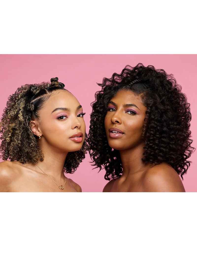 tgin Rose Water Hydrating Curl Cream 12 oz & tgin Rose Water Hydrating Styling Lotion 8 oz, for Curly, Coily and Wavy Hair, (Set)