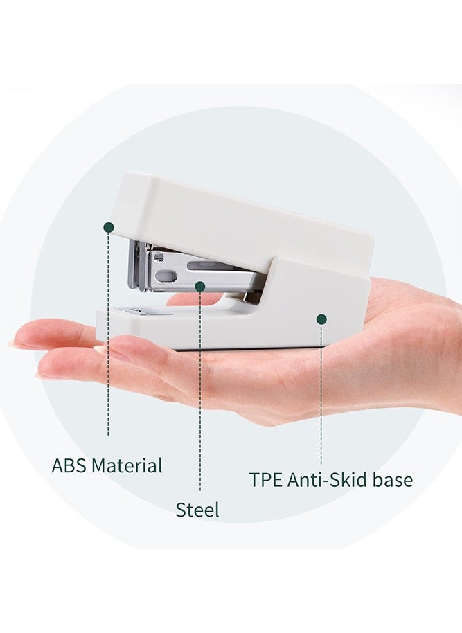 Mini Stapler with 830 Standard Staples, 16 Sheet Capacity Manual Stapler Desktop Stapler Children's Stapler for Student, Office, White - pzsku/Z51A9BED0D01FD93D4C4BZ/45/_/1696673267/414ac19a-7f6b-44cf-9ce9-cbedb4420ae6