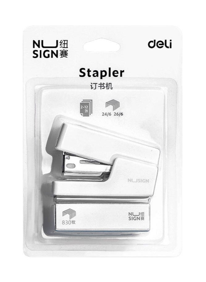 Mini Stapler with 830 Standard Staples, 16 Sheet Capacity Manual Stapler Desktop Stapler Children's Stapler for Student, Office, White - pzsku/Z51A9BED0D01FD93D4C4BZ/45/_/1729586494/c8b8f02f-5d59-4978-b348-a52dc5215358