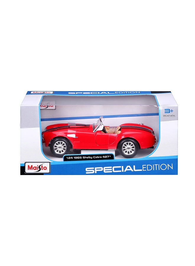 KiNSMART - 1965 Shelby Cobra 427 S/C 1:32 Scale 5" Die Cast Metal Model Classic Toy Car (Red) - Image 3