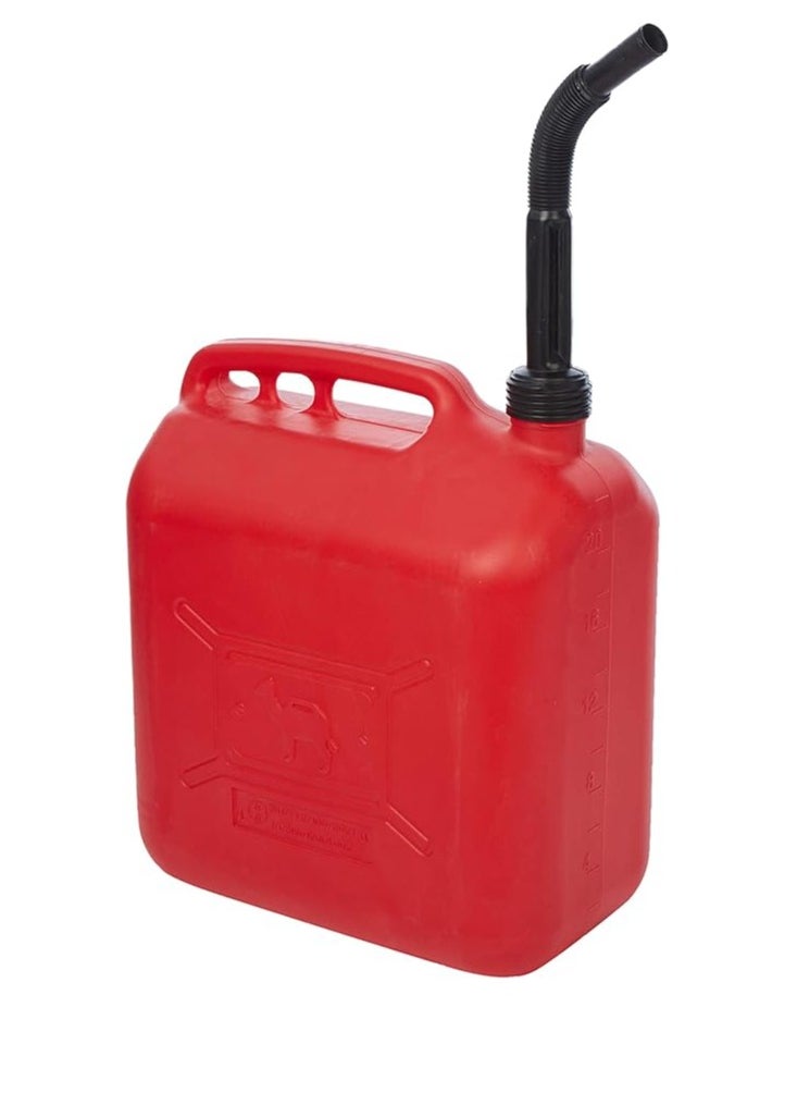 Midwest Plastic Petrol Can Red  - Image 1