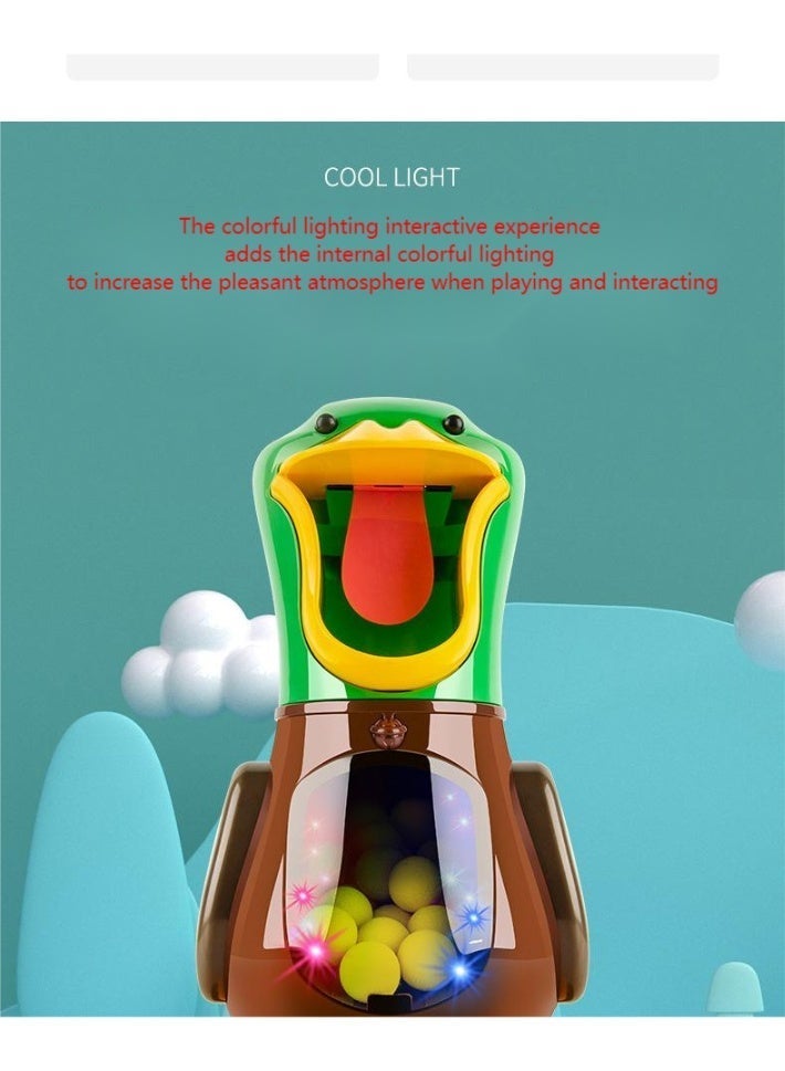 مجموعة ألعاب هدف الرماية للبط – تحتوي على لعبة واحدة من الفوم بوب، 12 كرة رغوية، وهدف تفاعلي على شكل بطة لمسابقات ممتعة للرجال والنساء – هدية مثالية للحفلات الصغيرة للترفيه الداخلي والخارجي - Image 2