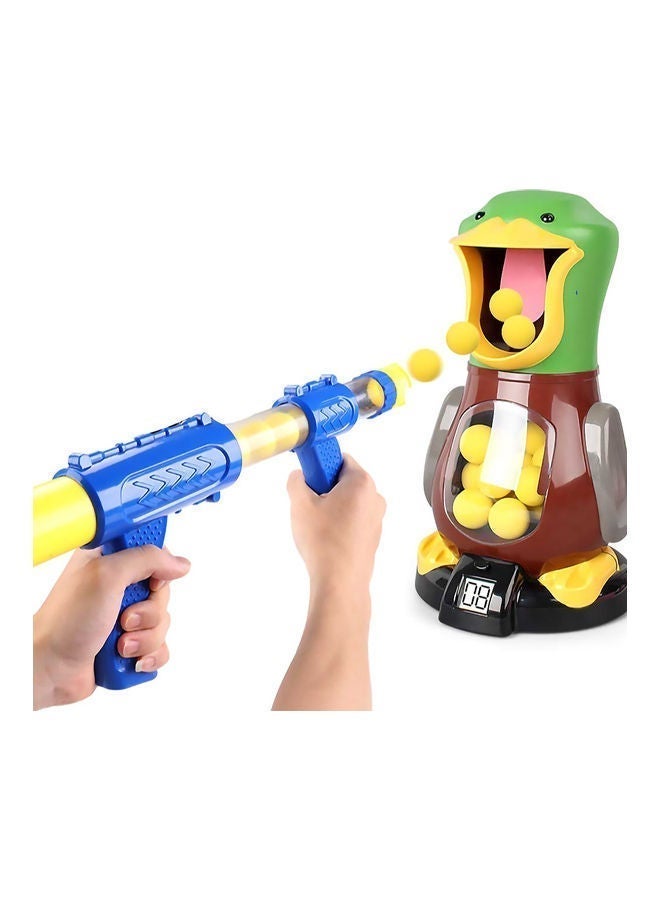 مجموعة ألعاب هدف الرماية للبط – تحتوي على لعبة واحدة من الفوم بوب، 12 كرة رغوية، وهدف تفاعلي على شكل بطة لمسابقات ممتعة للرجال والنساء – هدية مثالية للحفلات الصغيرة للترفيه الداخلي والخارجي - Image 3