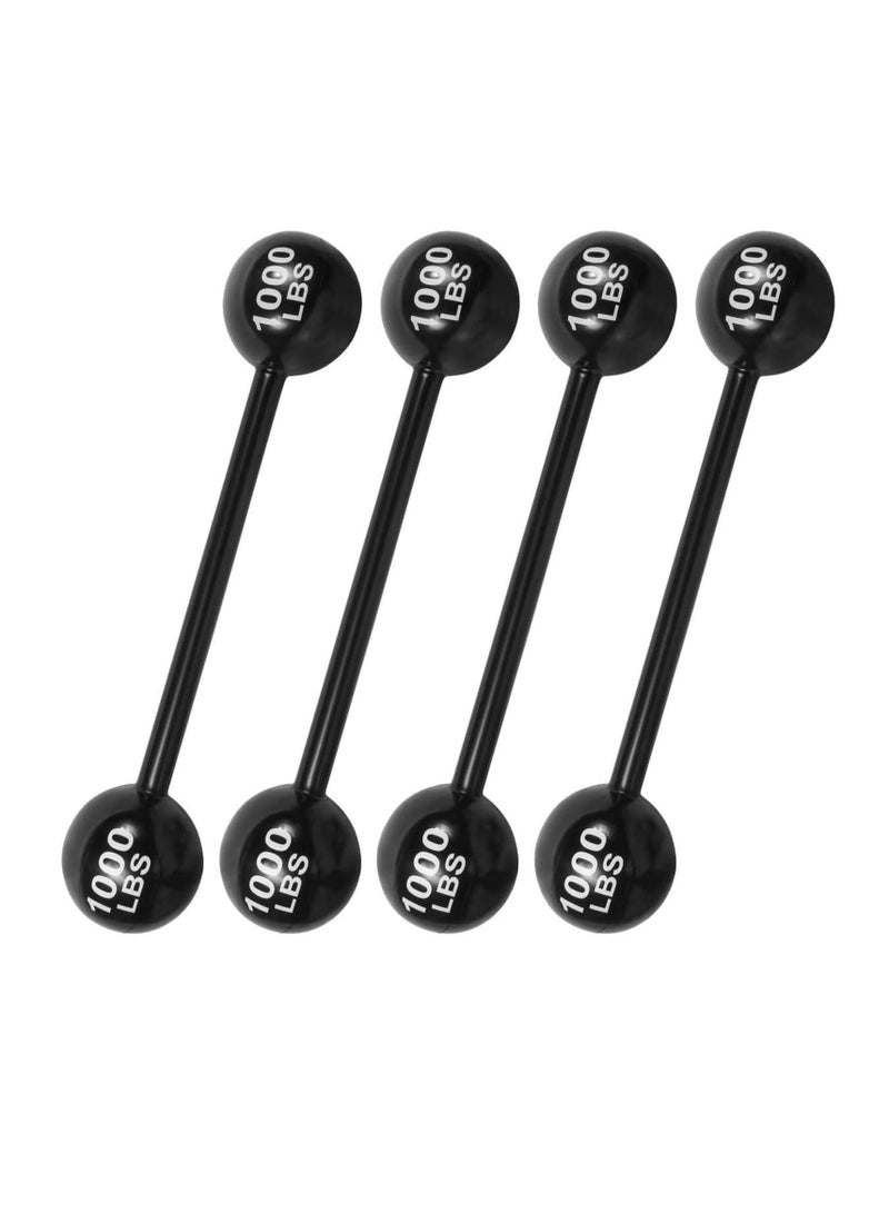 SOLARAE 4 PCS Giant Inflatable Dumbbell Barbell - Carnival Circus Birthday Strongman Party Decorations Supplies Fake Weights Cosplay Props - Blow Up Costume Photo Booth Props Accessory - Image 1