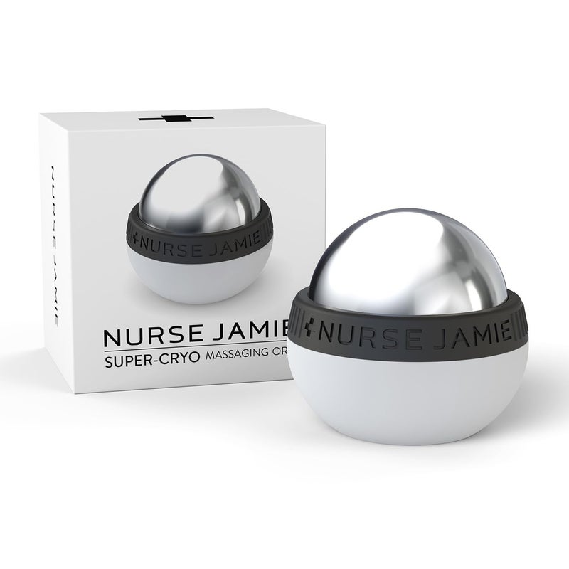 Nurse Jamie Super-Cryo Massaging Orb â€“ Mini - Stainless Steel Cooling Roller for Face & Body to Reduce Puffiness & Soothe Skin - Image 1