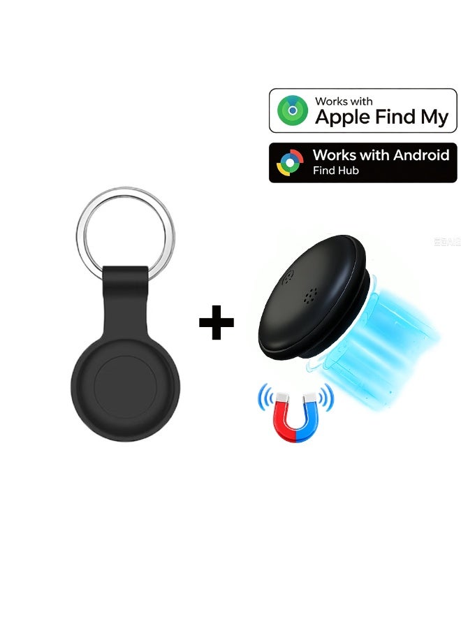 Airtag Tracker Android Apple IOS dual system magnetic Airtags Find My Google Find Hub smart Air tag Keychain Cat Dog tags global tracking device Track car, vehicle, Pets, Kids, Luggage, Elderly, Key - Image 1