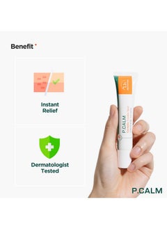 P.CALM Centella Trouble Spot 0.5 Fl.Oz Vegan Breakout Relief Cream For Sensitive Skin Korean Skin Care  - Image 2