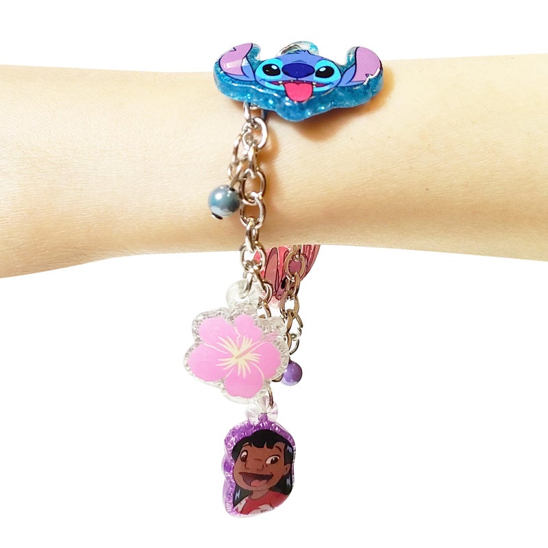 LUV HER Lilo and Stitch 7 Bracelet with Metal Charms Disney Stitch Ages 3 - Image 2