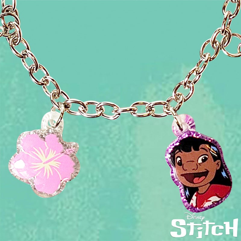 LUV HER Lilo and Stitch 7 Bracelet with Metal Charms Disney Stitch Ages 3 - Image 3