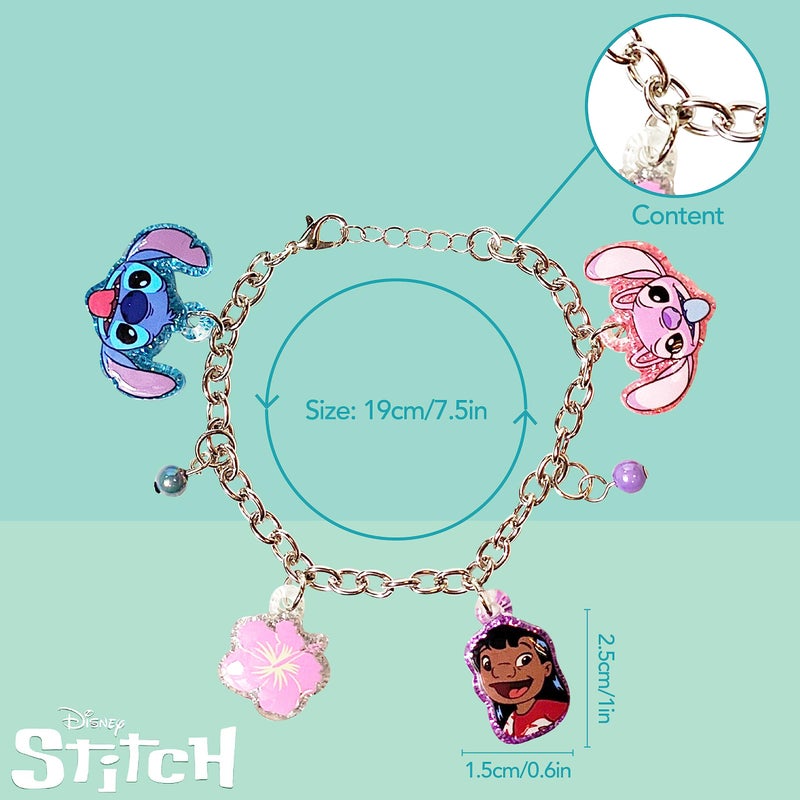 LUV HER Lilo and Stitch 7 Bracelet with Metal Charms Disney Stitch Ages 3 - Image 4