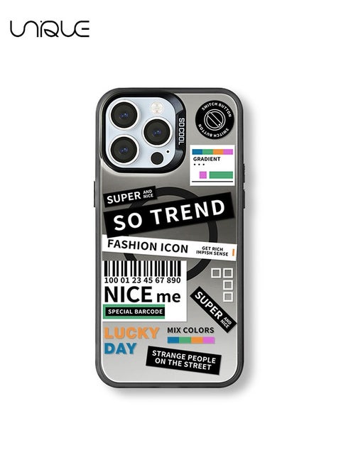 Compatible with iPhone 14 Pro Max Cases, Compatible with MagSafe Cases,Tuya Phone Case，Scrub Laser Phone Case，TPU Drop Protection - Black