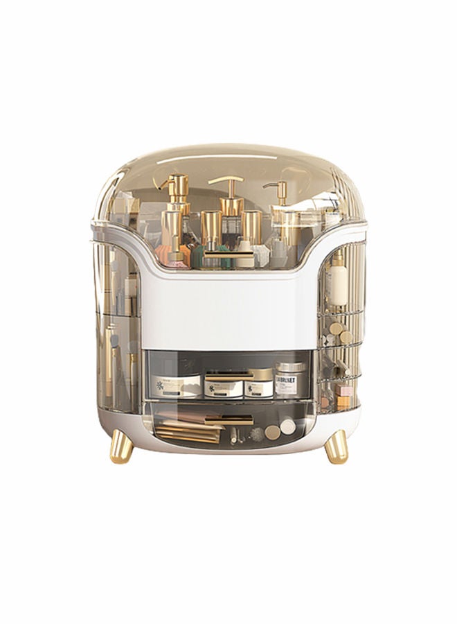 Sharpdo Dustproof Cosmetic Storage Box,Cosmetics Skincare Jewelry Lipstick Organizer,Multi-Function Makeup Case,Makeup Organizer Box,Makeup Organizer for Vanity, Dresser,Bedroom Countertop - Image 1