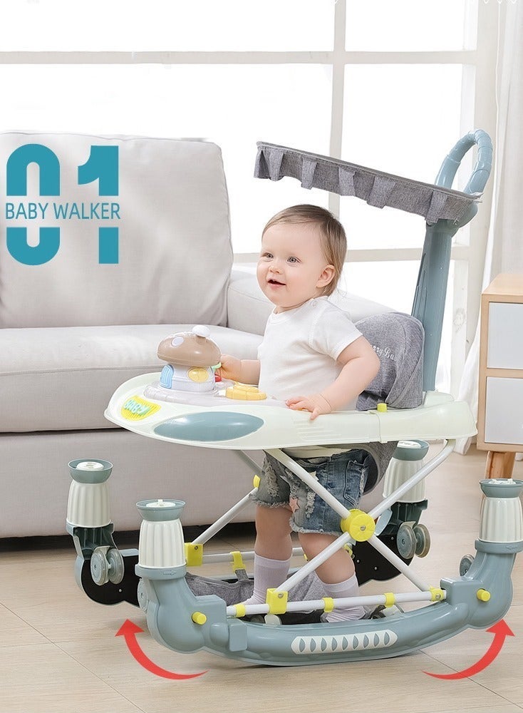 FUN MOMENT Multifunctional Baby Walker with Padded Soft Seat - Red - Image 2