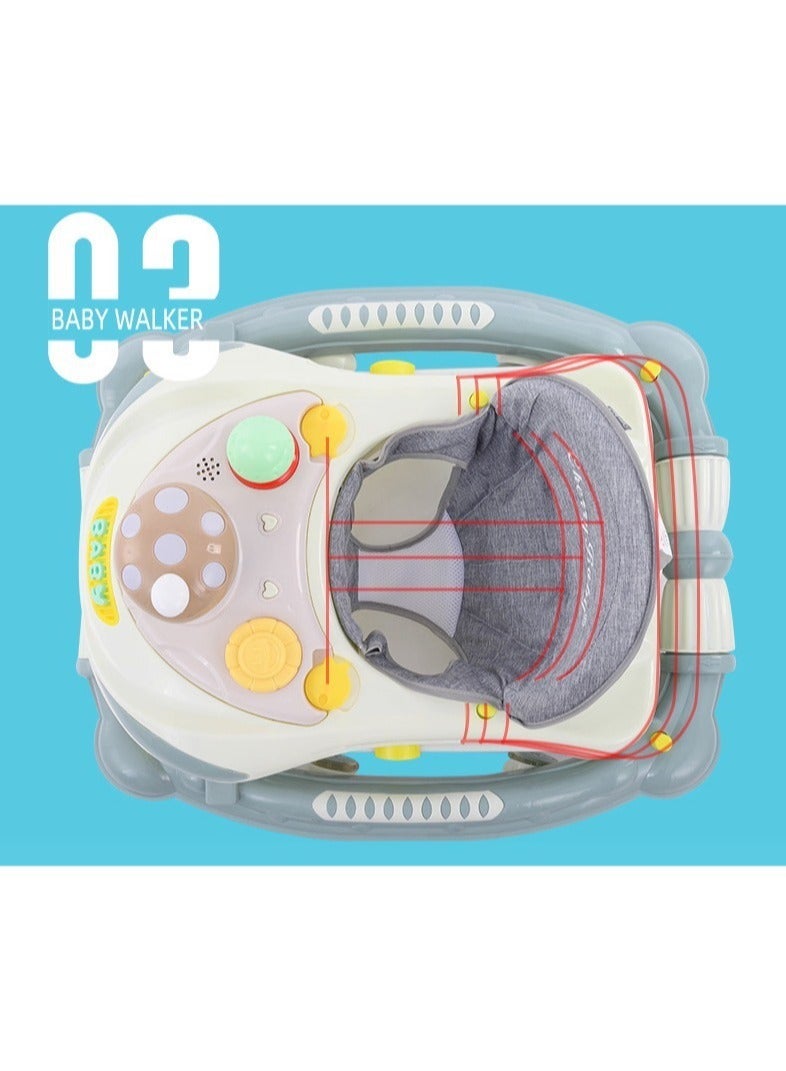 FUN MOMENT Multifunctional Baby Walker with Padded Soft Seat - Red - Image 4