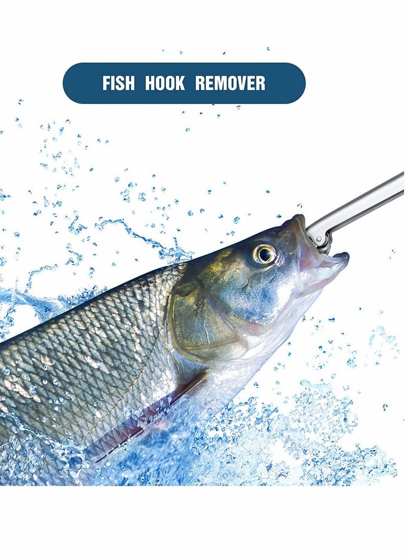 Y&D 2 Pieces Stainless Steel Fish Hook Remover Fishing Extractor Freshwater and Saltwater  Tool, Multifunctional Supplies, for Fishing, 11-1/2 inch - Image 2