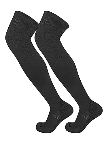 TCK Defender Over the Knee Football Socks (Black, Large) - Image 5