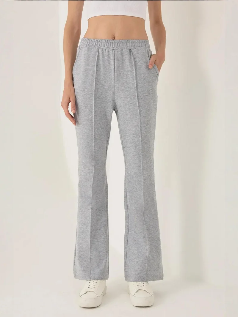 HICCUP Flare Leg Elastic Waist Sweatpants