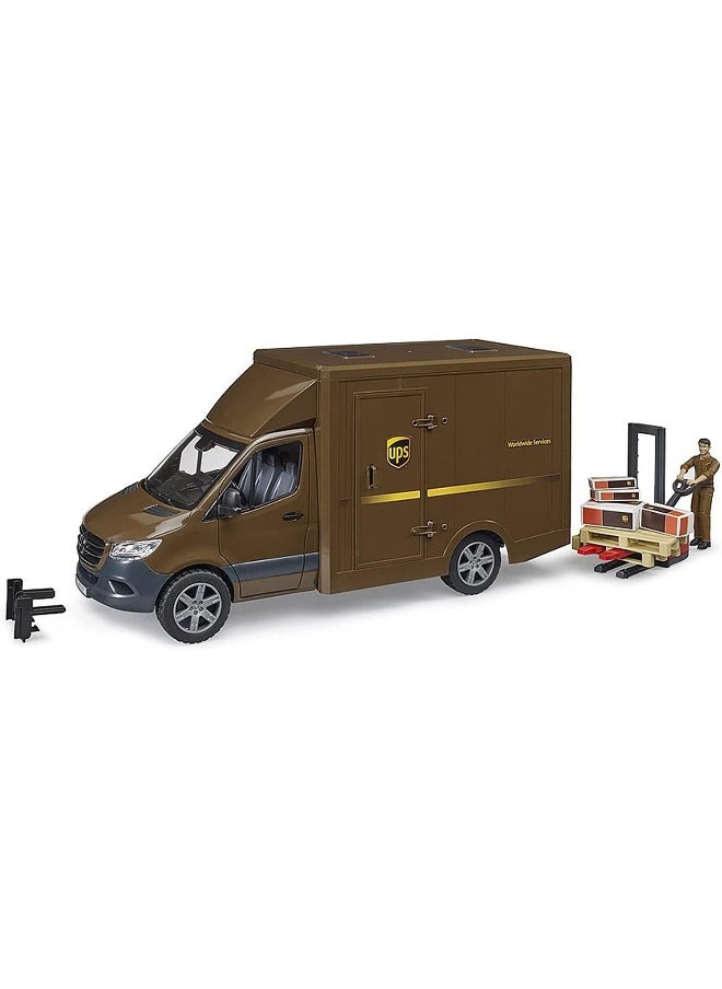 Bruder Bruder Mercedes Benz Sprinter UPS Truck with Driver Playset (1:16)  - Image 1