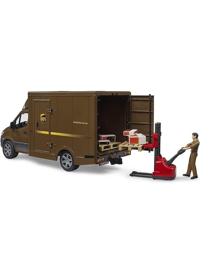 Bruder Bruder Mercedes Benz Sprinter UPS Truck with Driver Playset (1:16)  - Image 2