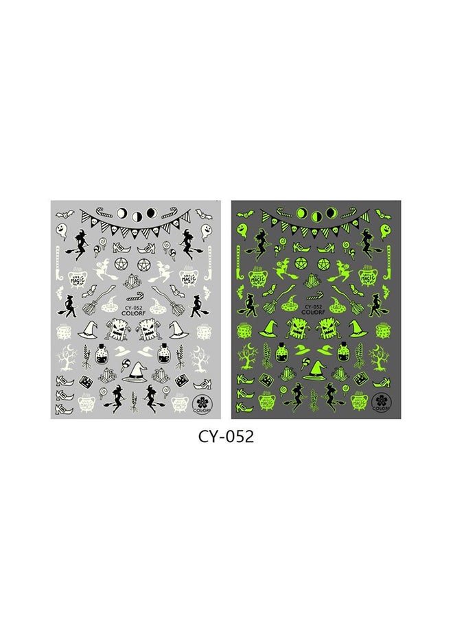 Scary Vinyl Waterproof Stickers For Nail Art HS012