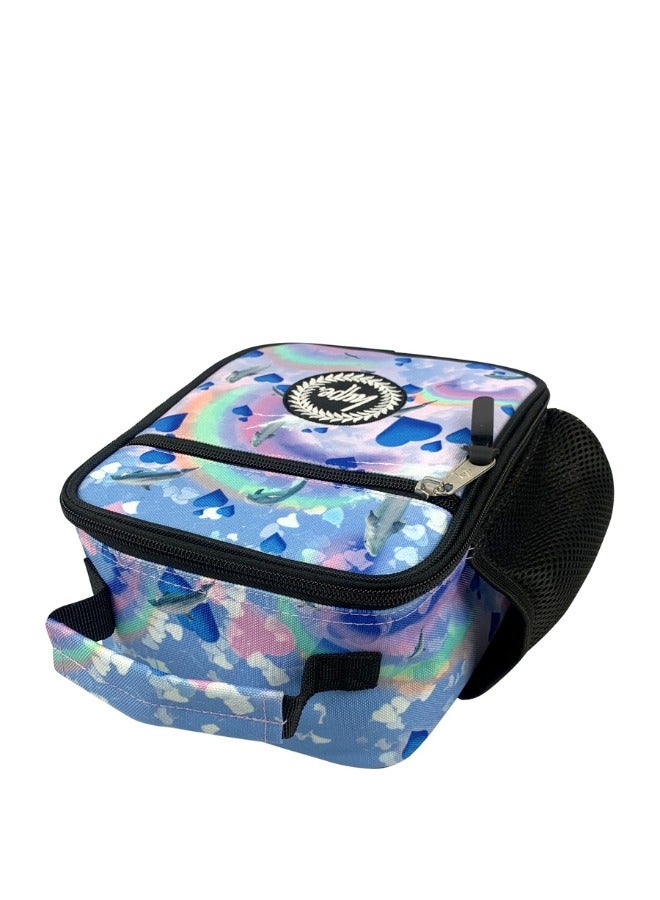 JUST HYPE Insulated Lunch Bag - Rainbow Dolphins - Image 5
