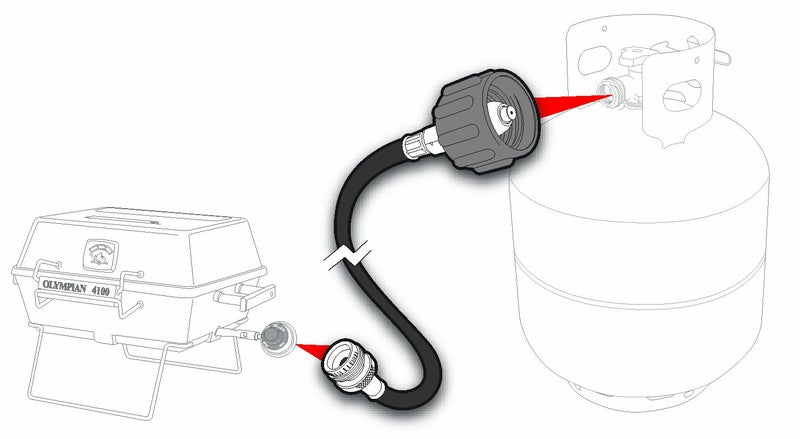 Camco 59825 12' Propane Hose Assembly - Acme x 1"-20 Male Throwaway Cylinder Thread - Image 5