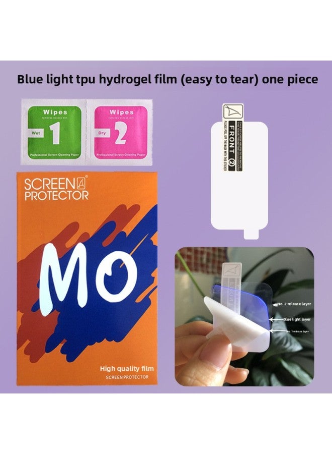 For Red Rice Redmi Bracelet 2 Film PMMA Composite 3D Hot Bending Film Band Pro Eye Protection Hydraulic Protective Film-Color:Eye Protection Blue TPU Hydraulic Film (easy To Tear) A Pack-Dimensions:Red Rice Bracelet 2  - Image 1