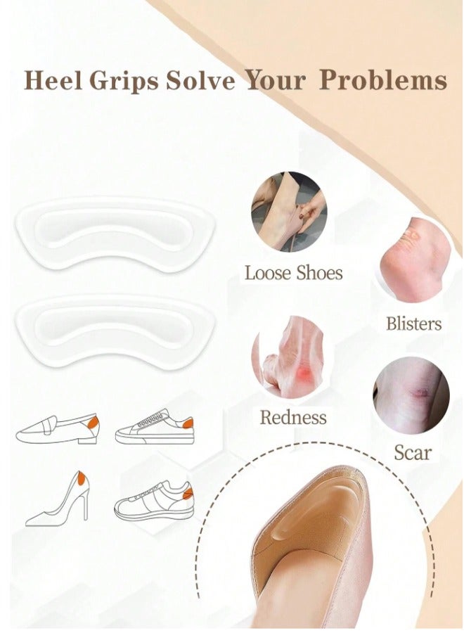 ZCM-HAPPY Set of 8 Pairs of Different Heel Pads to Increase the Size of the Shoe and Prevent Heels From Falling off High Heels, Pain, Buckling and Rubbing the Feet - Image 5