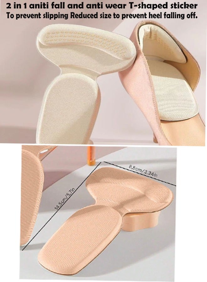 ZCM-HAPPY Set of 8 Pairs of Different Heel Pads to Increase the Size of the Shoe and Prevent Heels From Falling off High Heels, Pain, Buckling and Rubbing the Feet - Image 4