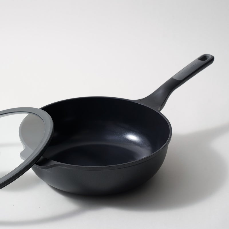 بيرجوف بيرجهوف مقلاة الومنيوم بغطاء 28سم، أسود - Image 2