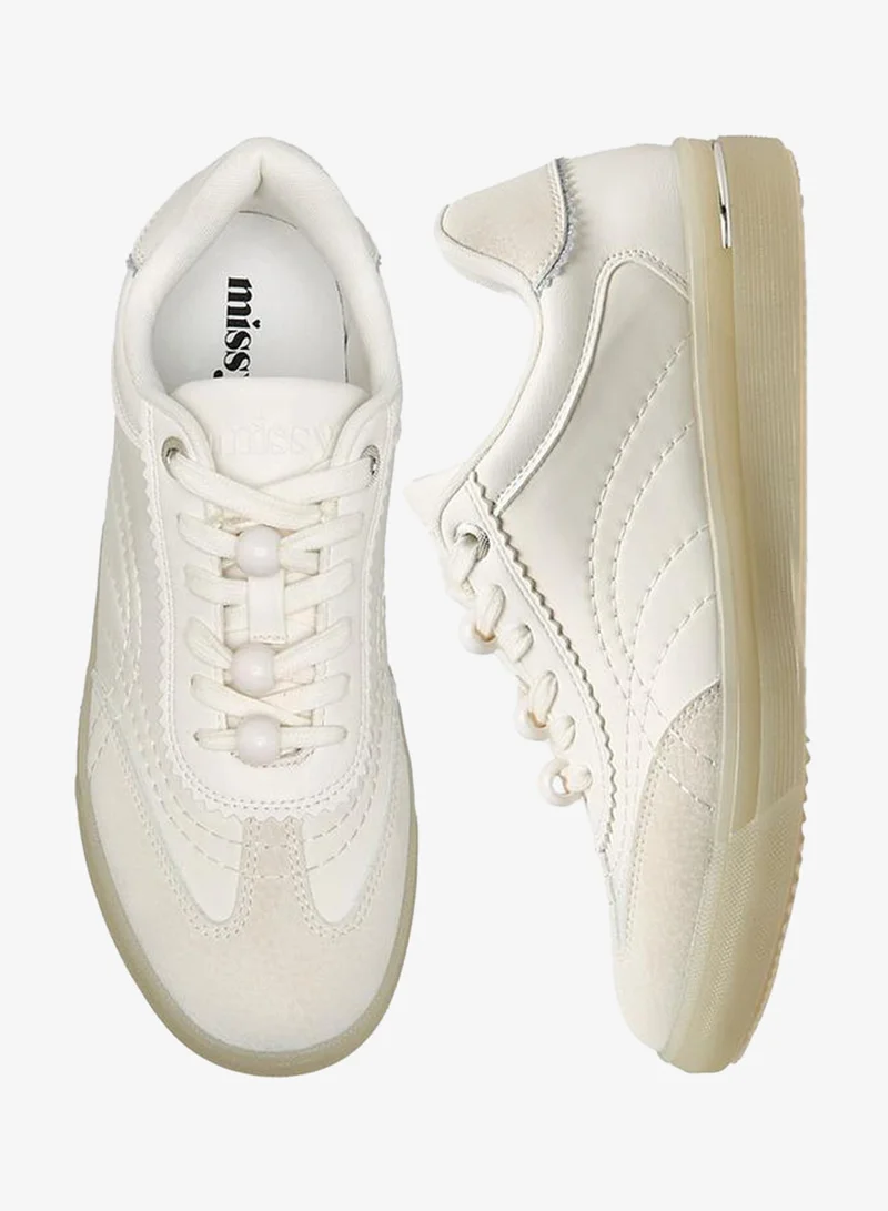 MISSY WHITE Women Lace-Up Sneakers for Women | Best Price UAE