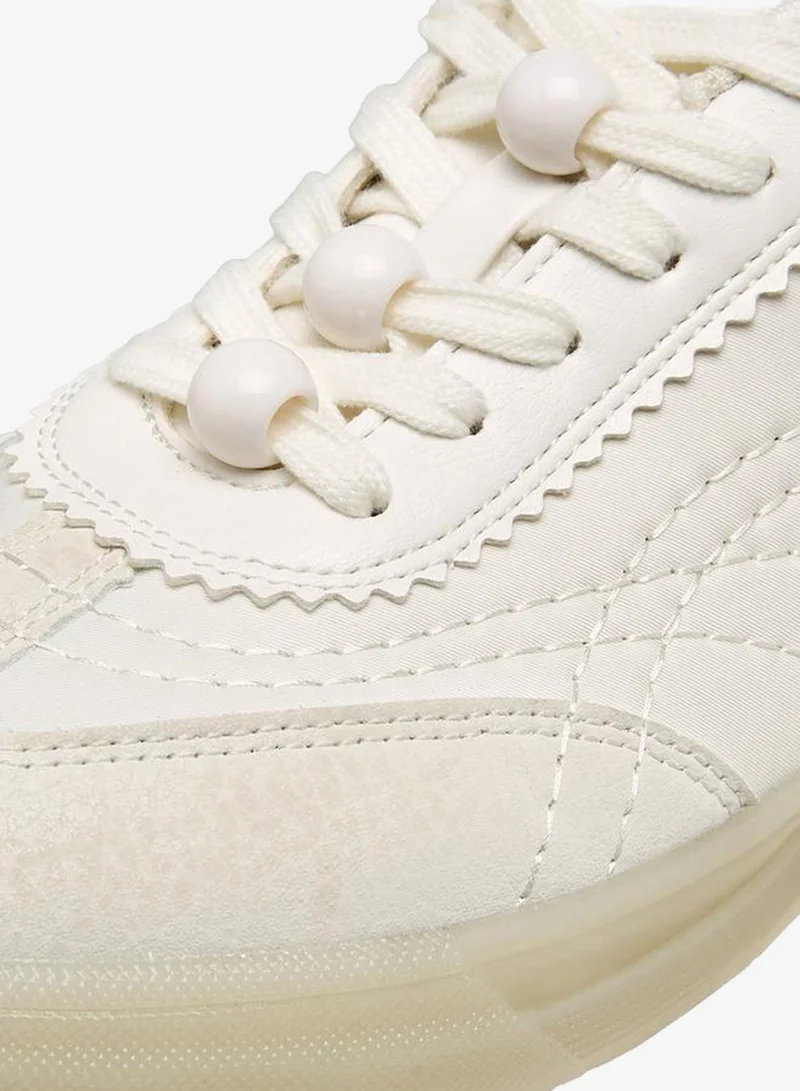 MISSY WHITE Women Lace-Up Sneakers for Women | Best Price UAE