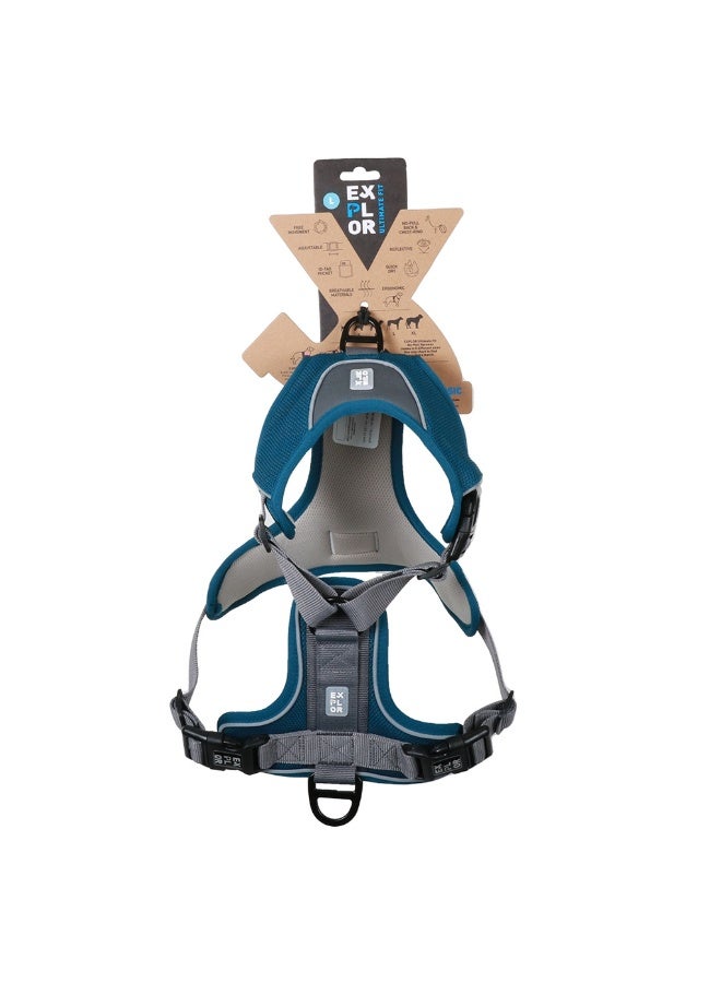 Duvo + Duvo+ Ultimate Fit No-Pull Harness Classic Xl - 52-66Cm - 71- 104cm Petrol Blue - Image 2