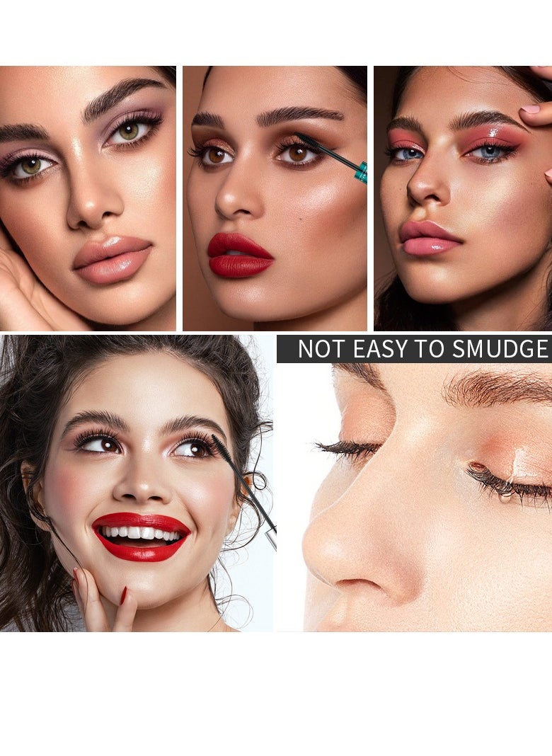 كيو اي سي ماسكارا مزدوجة الأطراف 2 في 1 مقاومة للماء مع تجعيد سميك وطبقة تمهيدية للرموش غير قابلة للتلطخ  - Image 4