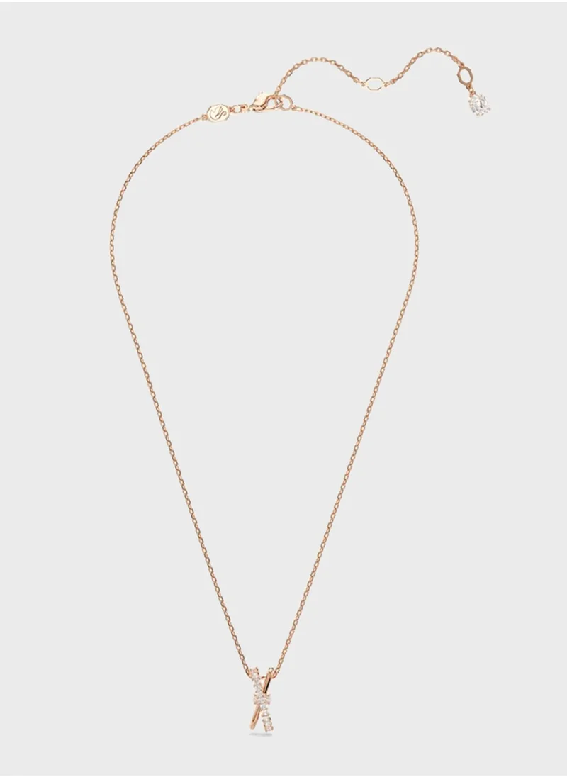 سواروفسكي Chain Detail Long Necklace