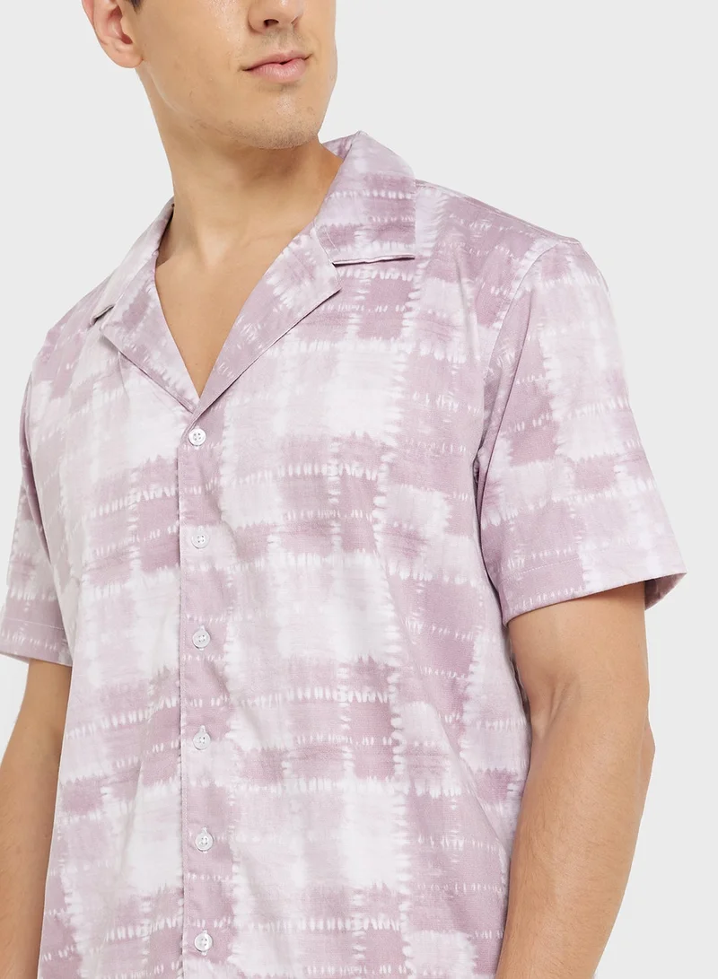 Robert Wood Resort Print Shirt