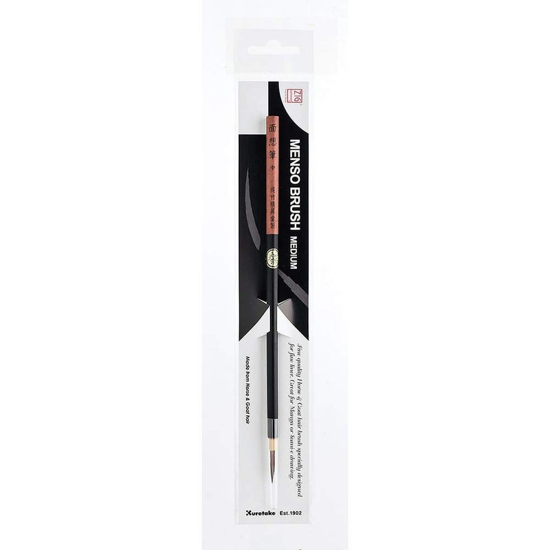 Zig KURETAKE Cartoonist MENSO Brush Medium (CNJT100-2) for Manga & Cartooning .Great for Professional Artists, Hobbyists,Art Students,Art Teachers and Calligraphers and Much More. Imported from Japan - Image 2