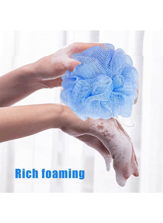 Cshangzei - 10 Pack Bath Loofah Sponges,Mesh Shower Pouf Balls,Exfoliating Scrubber for Kids Women Men Body Wash,Random Color - Image 1