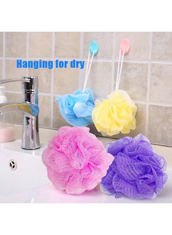 Cshangzei - 10 Pack Bath Loofah Sponges,Mesh Shower Pouf Balls,Exfoliating Scrubber for Kids Women Men Body Wash,Random Color - Image 1