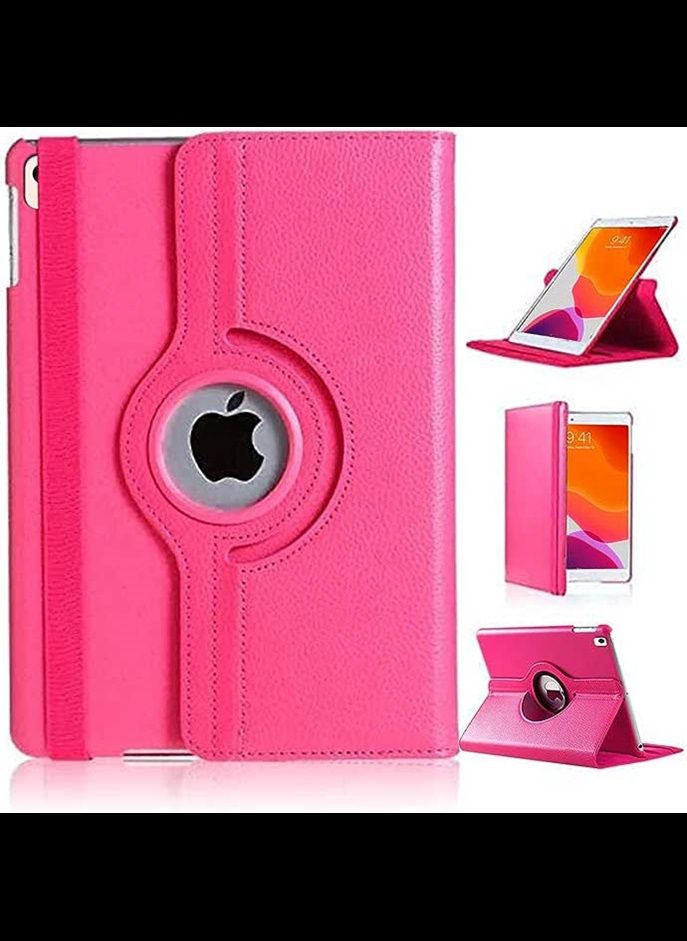 iPad 10.2 Case 8th Gen 2020, iPad 7 Case, iPad 10.2-inch 2019/2020 Case, iPad 7th Generation/8th Generation Case, 360 Degree Leather Smart Folio Case For 7th Gen iPad/iPad 10.2 2020 (Pink)