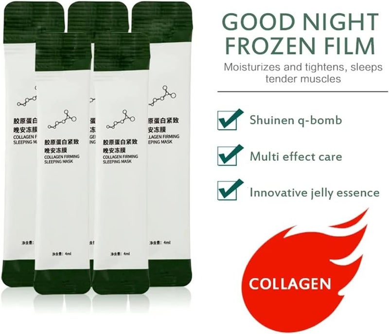 ويوبلز قناع بوري مي الكوري لشد البشرة بالكولاجين، قناع شد البشرة بالكولاجين بدون غسل، قناع مرطب ومضاد للشيخوخة للوجه، قناع شد ورفع البشرة بالكولاجين، قناع مرطب للعناية بالوجه ببروتين الكولاجين (عبوتان) - Image 5