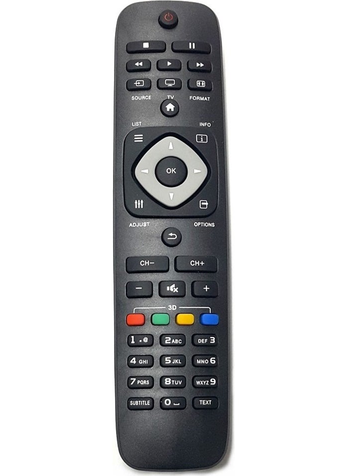 Philips 46Pfl3807H/12 Compatible LED TV Remote Control
