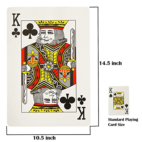 Yuanhe Jumbo Large Playing Cards Giant Deck of Cards Oversized Full Deck Huge Poker for Casino Party Decorations 105x145 inch - Image 5