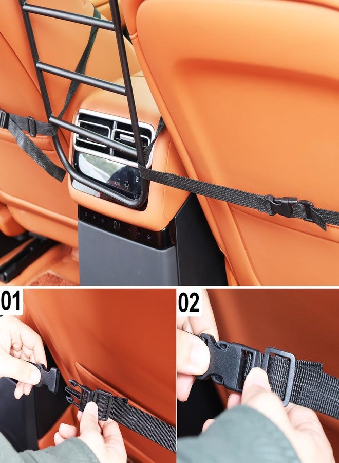 HOMEPEDIA Metal Car Dog Barrier for Small to Medium Dog,Hard to Climb Over,Durable Pet Barrier for Car,Elastic Ropes & Buckle Straps Firmly Fixed,Easy Installation,Limited Lifetime Warrnaty - Image 5