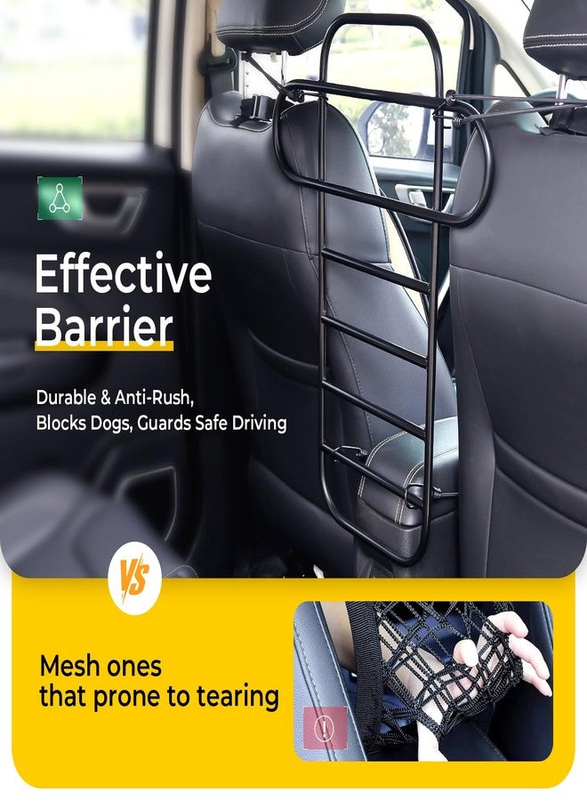 HOMEPEDIA Metal Car Dog Barrier for Small to Medium Dog,Hard to Climb Over,Durable Pet Barrier for Car,Elastic Ropes & Buckle Straps Firmly Fixed,Easy Installation,Limited Lifetime Warrnaty - Image 2