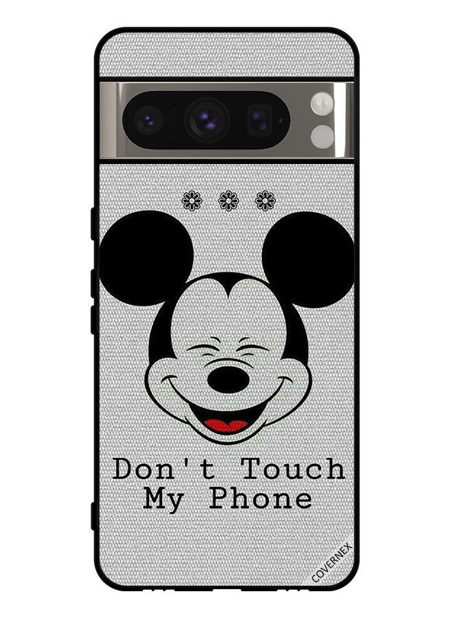 Covernex Protective Case Cover For Google Pixel 8 Pro Don't Touch My Phone Mickey - Image 1