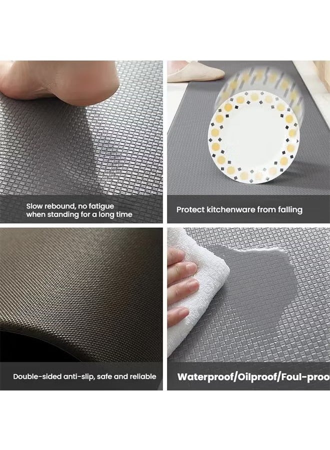 Kitchen Mat & Rug, Waterproof Stain Resistant ,Cushioned Anti-Fatigue Kitchen Floor Mat,Non Slip Mat, Kitchen Mats Rug,Anti Fatigue Standing Mat,Area Rugs Waterproof Non-slip Oil Resistant Floor Mats,Comfort Standing Foam Mat for Kitchen, Floor Home, Office, Sink, Laundry. - view 4