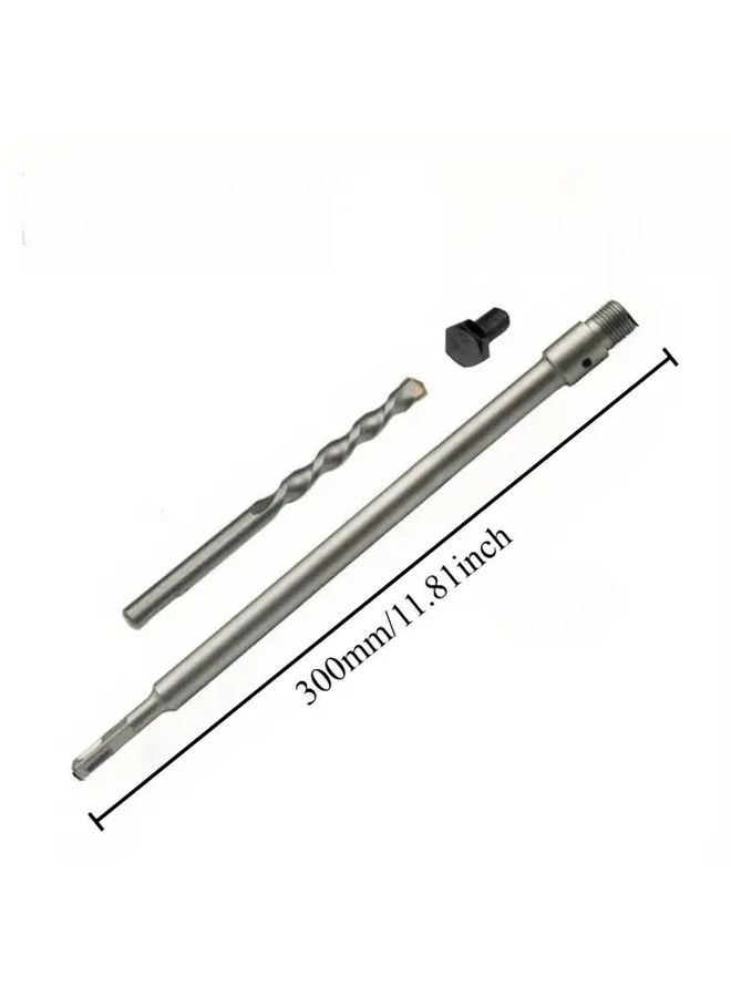 Upgraded SDS Plus Shank Concrete Hole Saw Connecting Rod 300mm Round Handle Wall Opening - Image 2