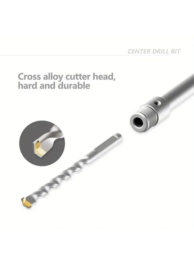Upgraded SDS Plus Shank Concrete Hole Saw Connecting Rod 300mm Round Handle Wall Opening - Image 5
